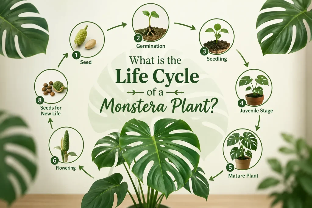 What is the life cycle of a Monstera Plant?