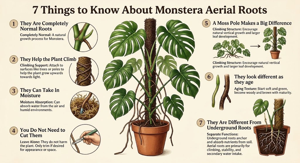 7 things about monstera aerial roots