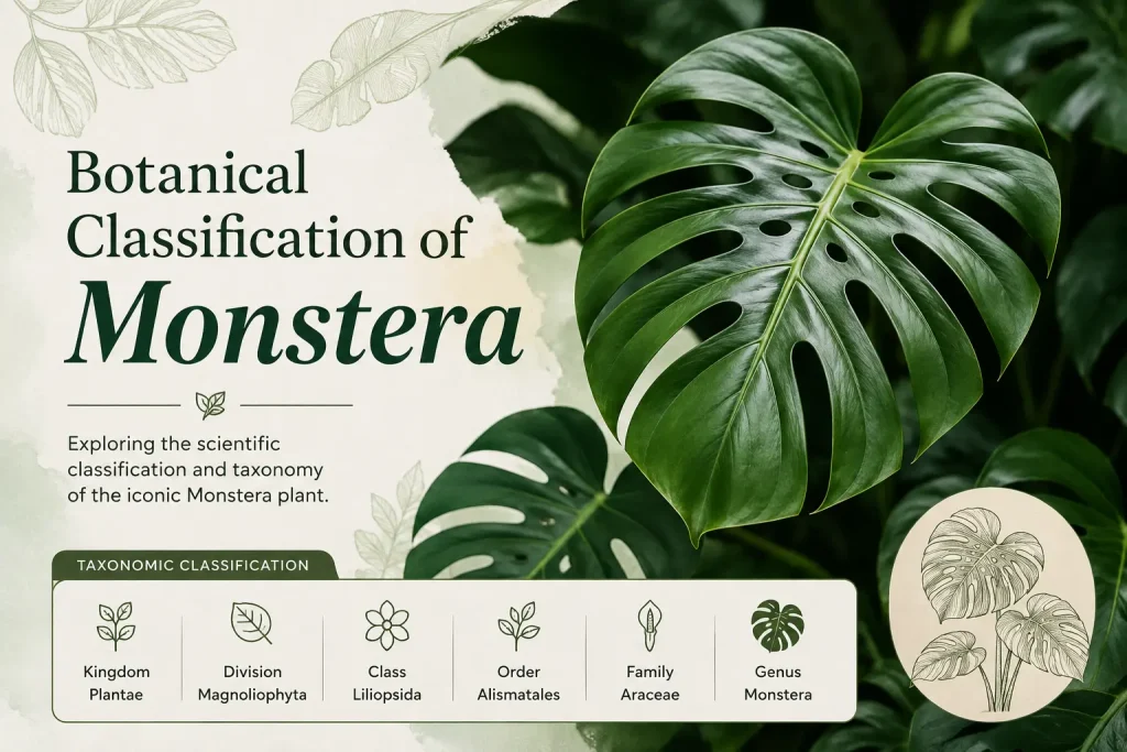 Botanical Classification of Monstera Plant