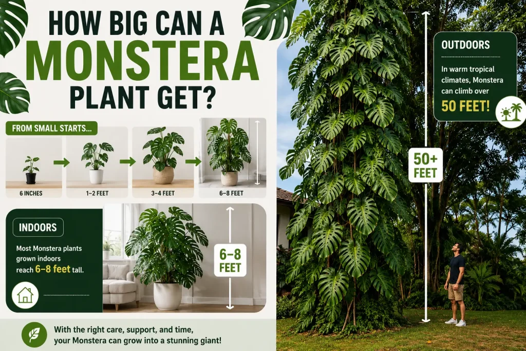 How Big Can a Monstera Plant Get?