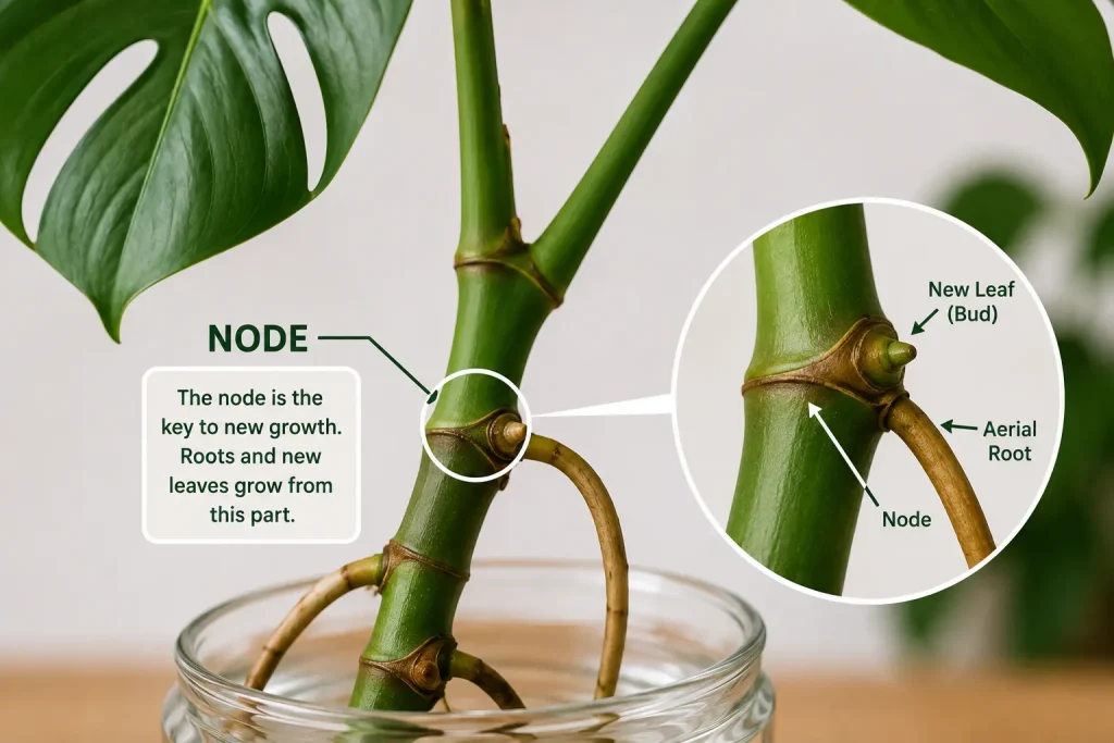 node of monstera