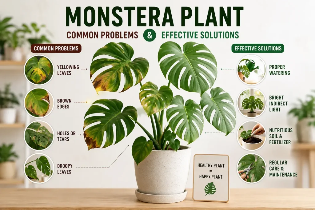Problems and Solutions of Monstera Plant